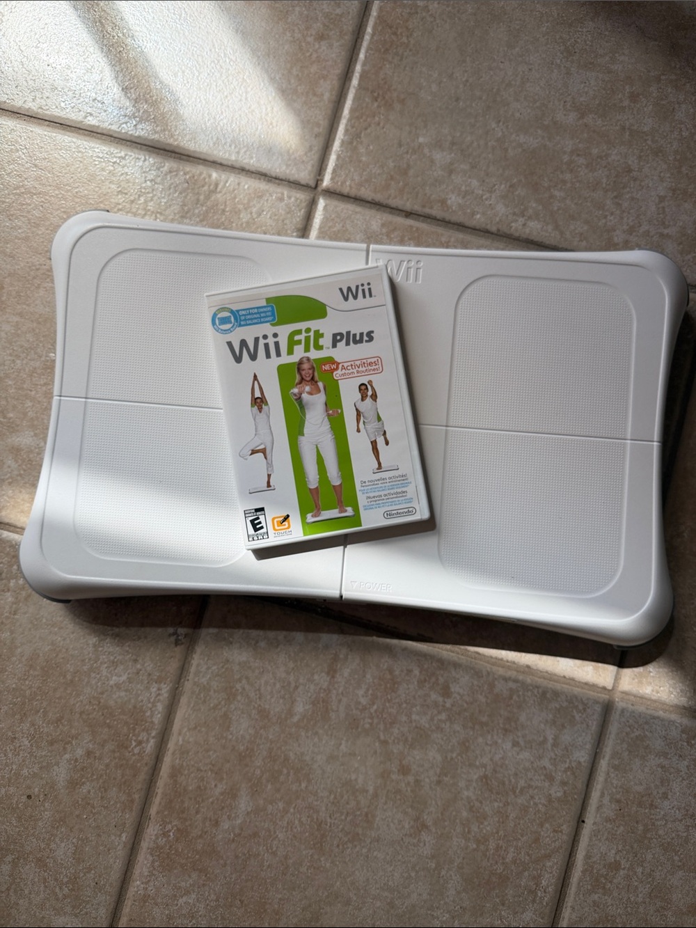 Nintendo White Wii Fit Balance Board with Wii Fit Plus Game